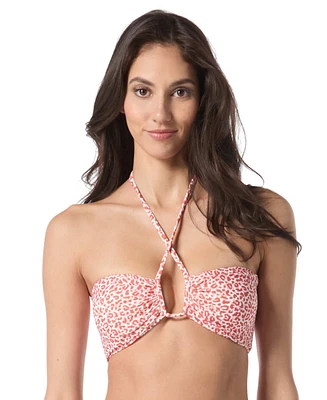 Vince Camuto Women's Leopard-Print Bandeau Bikini Top