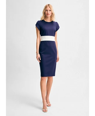 Isaac Mizrahi Women's 's Ponte Tulip Sleeve Dress