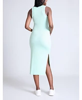 Motherhood Maternity Crew Neck Sleeveless Racerback Midi Dress