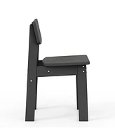 Kids 5-Piece Modern Hdpe Dining Table and Chairs Set