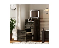 Vlsrka 3-in-1 Compact Vanity Desk