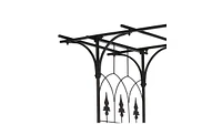 Flat Roof Wrought Iron Climbing Frame for Plants Durable Garden Arch Support