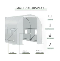 Walk-In Tunnel Greenhouse for Gardening and Plant Protection with Spacious Design