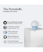 Portobello 6.6' Indoor/Outdoor Usb-c Rechargeable Portable Led Table Lamp with 3-Way Dimmer