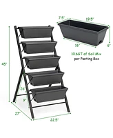 Raised Garden Bed Durable Planter Box for Growing Vegetables, Herbs, and Flowers