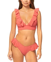 Raisins Juniors Cannes Ruffled Bikini Top Cabo Bottoms