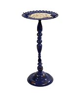 Feathered Friends Iron Pedestal Bird Feeder - Blue - 26" H