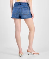 Bar Iii Women's Split Denim Skort, Exclusively at Macy's