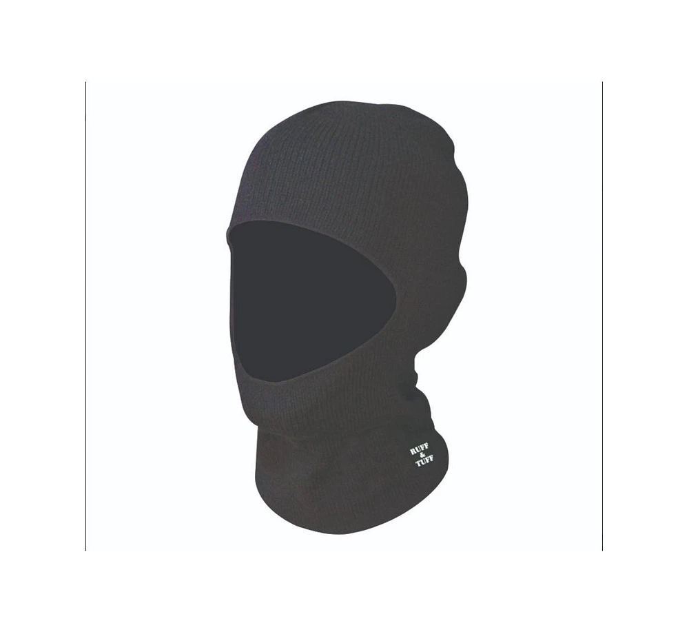Muk Luks Men's Quietwear Ruff And Tuff 1 Hole Mask, Black, One