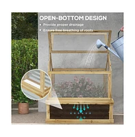 Flower Bed Greenhouse Perfect Shelter for Vibrant Plant Growth and Protection