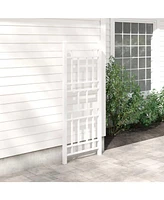 Vinyl Outdoor Garden Trellis for Climbing Plants and Elegant Decor