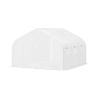 Outdoor Walk-In Tunnel Greenhouse Durable Gardening Shelter for Plants, Vegetables, and Flowers