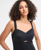 Bar Iii Women's Sleeveless Bubble-Hem A-Line Dress, Exclusively at Macy's