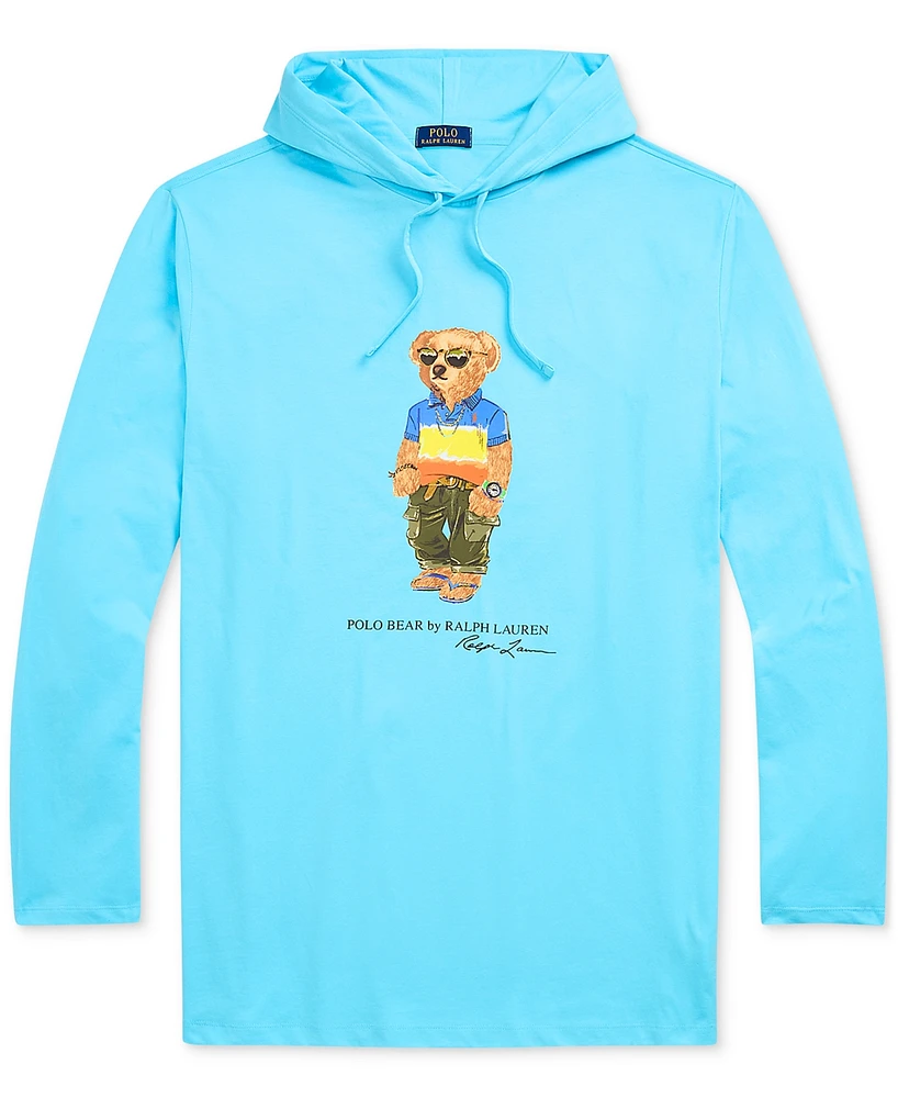 Polo Ralph Lauren Men's Big & Tall Bear Jersey Hooded T-Shirt