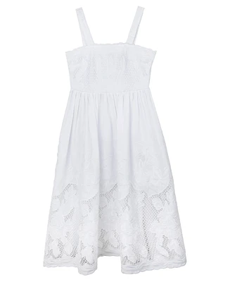 Rare Editions Big Girls Embroidered Lace Effect Maxi Dress