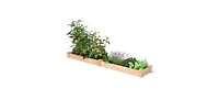 16 in x 96 in Low Profile Cedar Raised Garden Bed