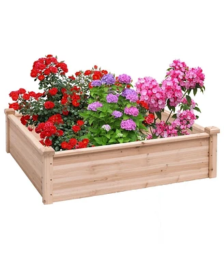 Raised Garden Bed Planter Box for Outdoor Gardening and Planting