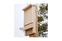Outdoor Wood Bat House Kit for Up to 12 Bats – Perfect for Gardens and Wildlife