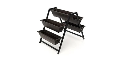 3 Tier Patio Raised Garden Bed Planter Boxes Herbs Flowers Vegetables