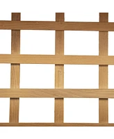 Trellis Elevated Raised Garden Planter Bed with Wheels for Easy Mobility and Plant Support