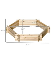 Multi-Sided Polygonal Garden Planter for Flowers and Plants