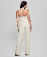 Guess Women's Ferra Sleeveless Halter Wide-Leg Jumpsuit