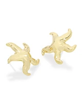 Robert Lee Morris Soho Gold Starfish Stud Earrings