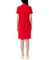 Lacoste Usa Women's Collared Slim-Fit T-Shirt Dress