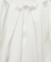 Mango Women's Combined-Fabric Long Dress