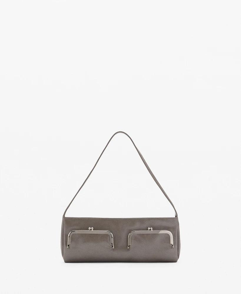 Mango Women's Pochette Pockets Shoulder Bag
