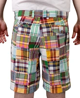 Vintage 1946 Men's Acid Wash Madras 9" Shorts