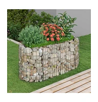 Gabion Raised Bed Galvanized Iron 47.2"x19.7"x19.7"