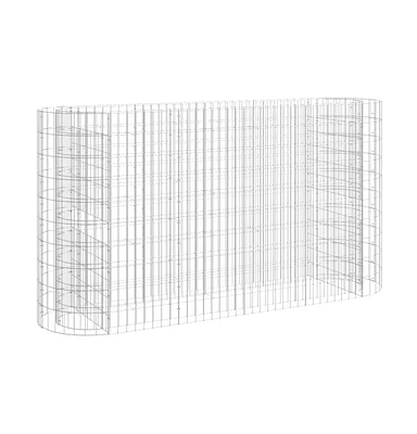 Gabion Raised Bed Galvanized Iron 74.8"x19.7"x39.4"