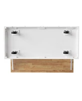 Large Kitchen Island with Drop Leaf, Embossed Rolling Cart with Storage