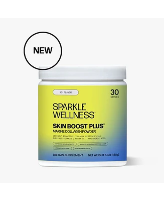 Sparkle Wellness Marine Skin Boost Plus (No Flavor) [30-Serves] | Collagen Powder Supplement with Marine-derived Verisol Bioactive Hydrolyzed Collagen