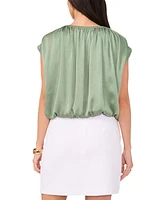 Vince Camuto Women's Shirred Sleeveless Bubble Top