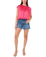 Vince Camuto Women's Shirred Sleeveless Bubble Top