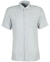Barbour Men's Deerpark Short Sleeve Striped Button-Front Shirt