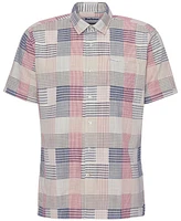 Barbour Men's OakShore Short Sleeve Patchwork Button-Front Shirt