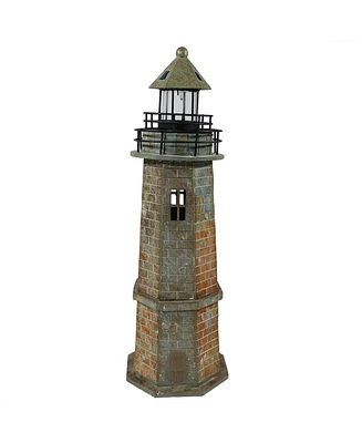 35-Inch Solar Decorative Lighthouse Garden Statue - Led Light