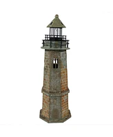 35-Inch Solar Decorative Lighthouse Garden Statue - Led Light