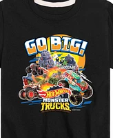 Hybrid Toddler Boys Hot Wheels Go Big Graphic T-Shirt