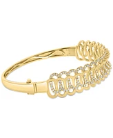Effy Diamond Intertwined Loop Bangle Bracelet (1-1/2 ct. t.w.) in 14k Gold
