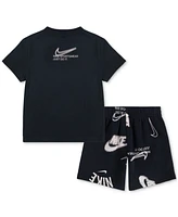 Nike Toddler Club Brand Energy T-Shirt & Shorts, 2 Piece Set