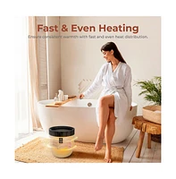 SereneLife Bucket Towel Warmer, 12L, Adjustable Timer, Auto Shut-Off, Black