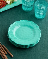 Certified International Isabella Crackle Melamine 4-Pc. Salad Plates, Service For 4