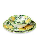 Certified International Limone Melamine 12-Pc. Dinnerware Set, Service For 4