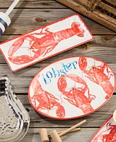Certified International Beach House Lobster Melamine Platters, Set of 2