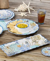 Certified International Blue Lagoon Melamine 2-Piece Appetizer Set