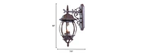 Three-Light Hanging Glass Globe Wall Light – Sleek Pendant for Home Decor